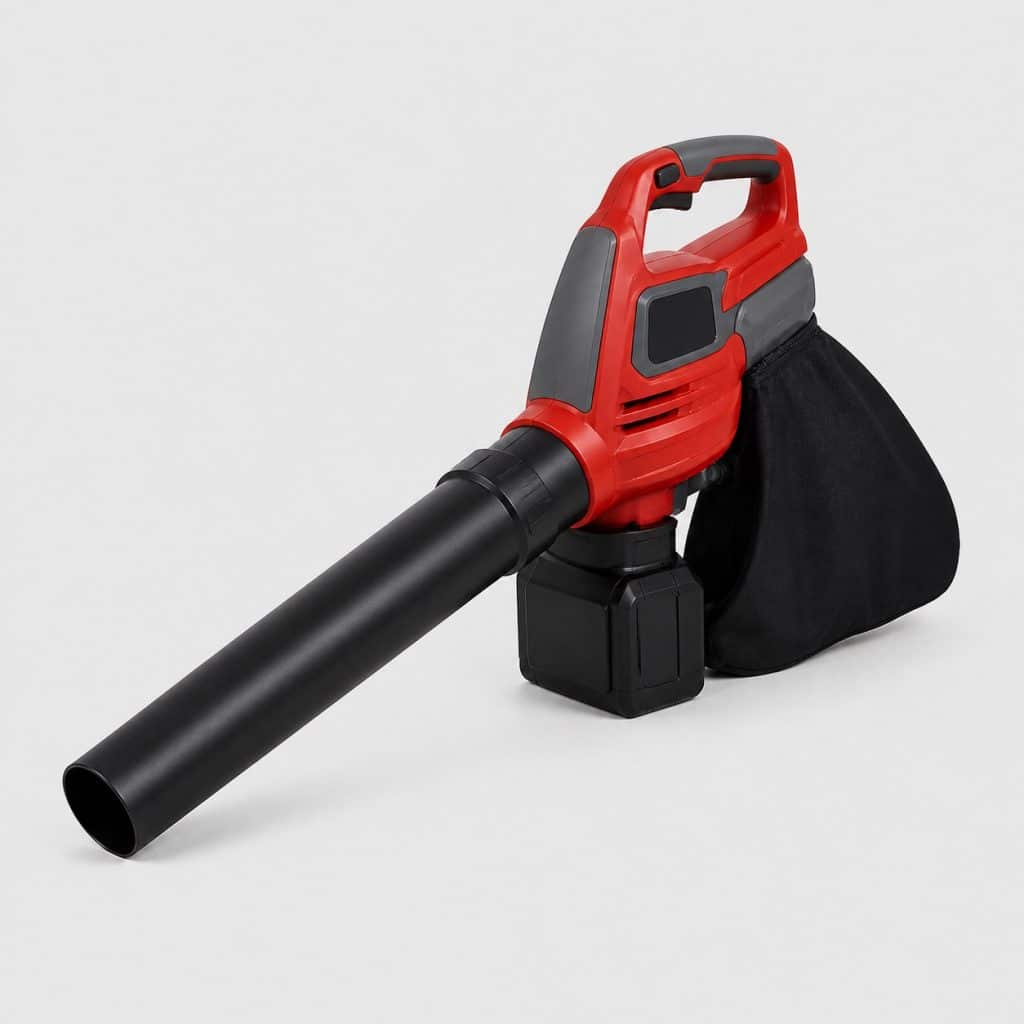 Aspirateur souffleur à batterie rouge et graphite avec accu échangeable
