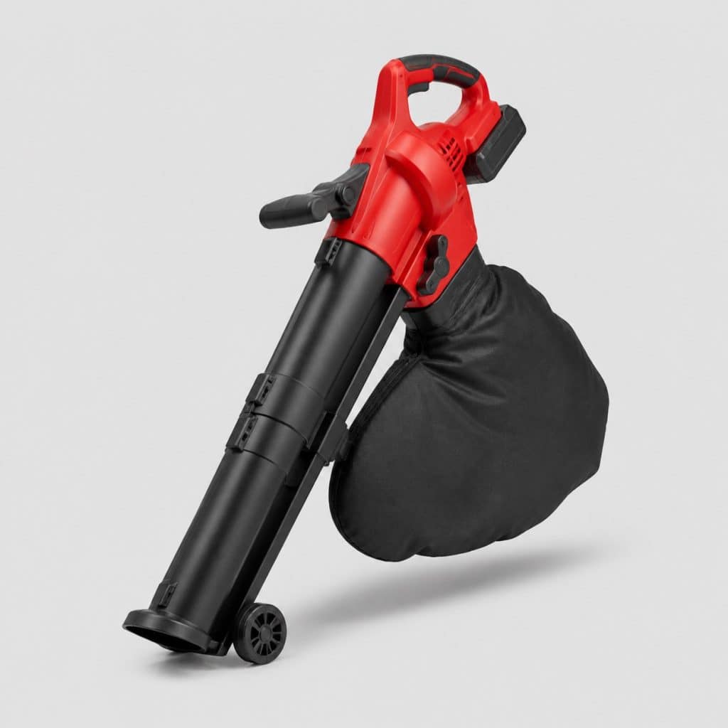 Aspirateur souffleur broyeur à batterie rouge et graphite avec accu