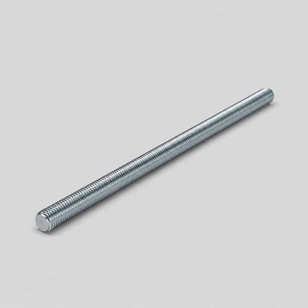 Tige filetée de diamètre 8 mm en acier zingué d'1 m