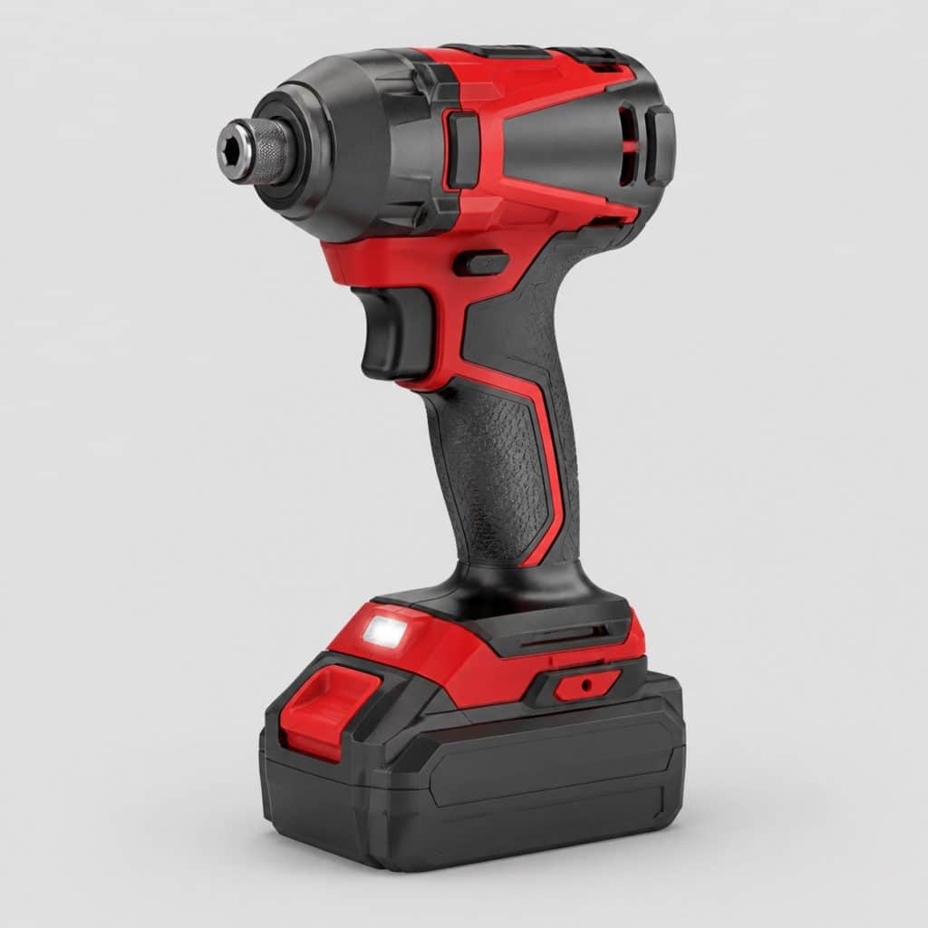 Visseuse à choc 18 volts rouge et graphite avec mandrin hexagonal 1/4"