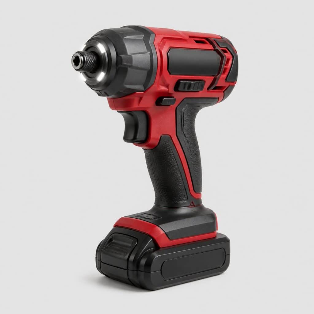 Visseuse à choc de précision rouge et graphite avec sélecteur de modes